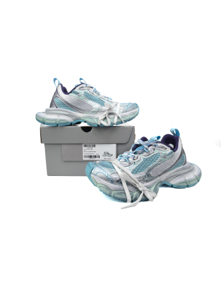 Balenciaga 3XL Sneaker White Silver Blue 734734 W3XL5 4095