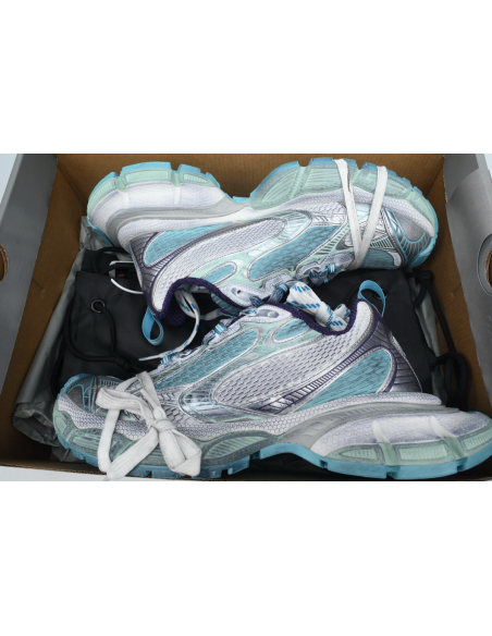 Balenciaga 3XL Sneaker White Silver Blue 734734 W3XL5 4095