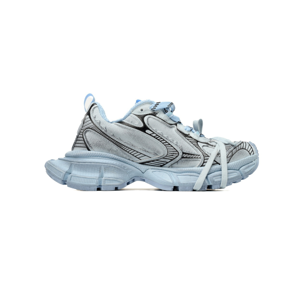 Balenciaga 3XL Sneaker Black Light Black Blue 734731 W3XL5 0521