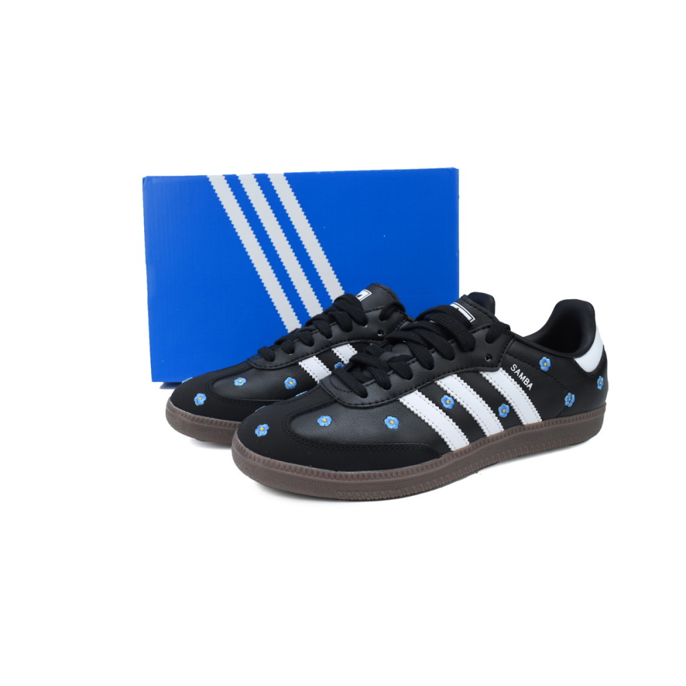Adidas Samba Light Blue Floral Core Black (Womens) IF4397