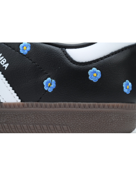 Adidas Samba Light Blue Floral Core Black (Womens) IF4397