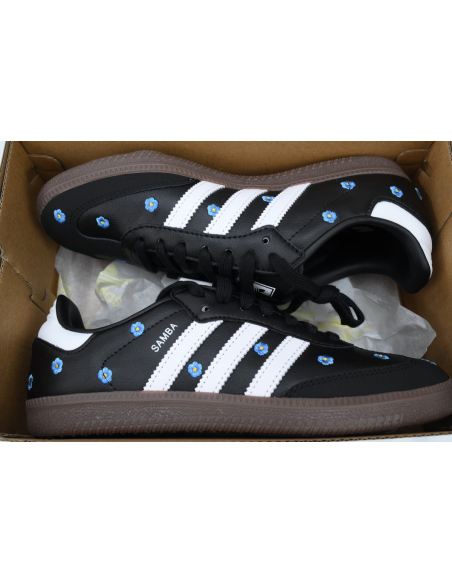 Adidas Samba Light Blue Floral Core Black (Womens) IF4397