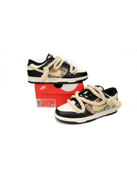 Nike SB Dunk Low Black White Scottish Panda CW1590-100 (Limited customized)