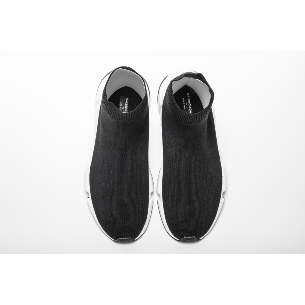Balenciaga Speed Sock Slip-On Black (Red Logo) 530353 W05GB 1000