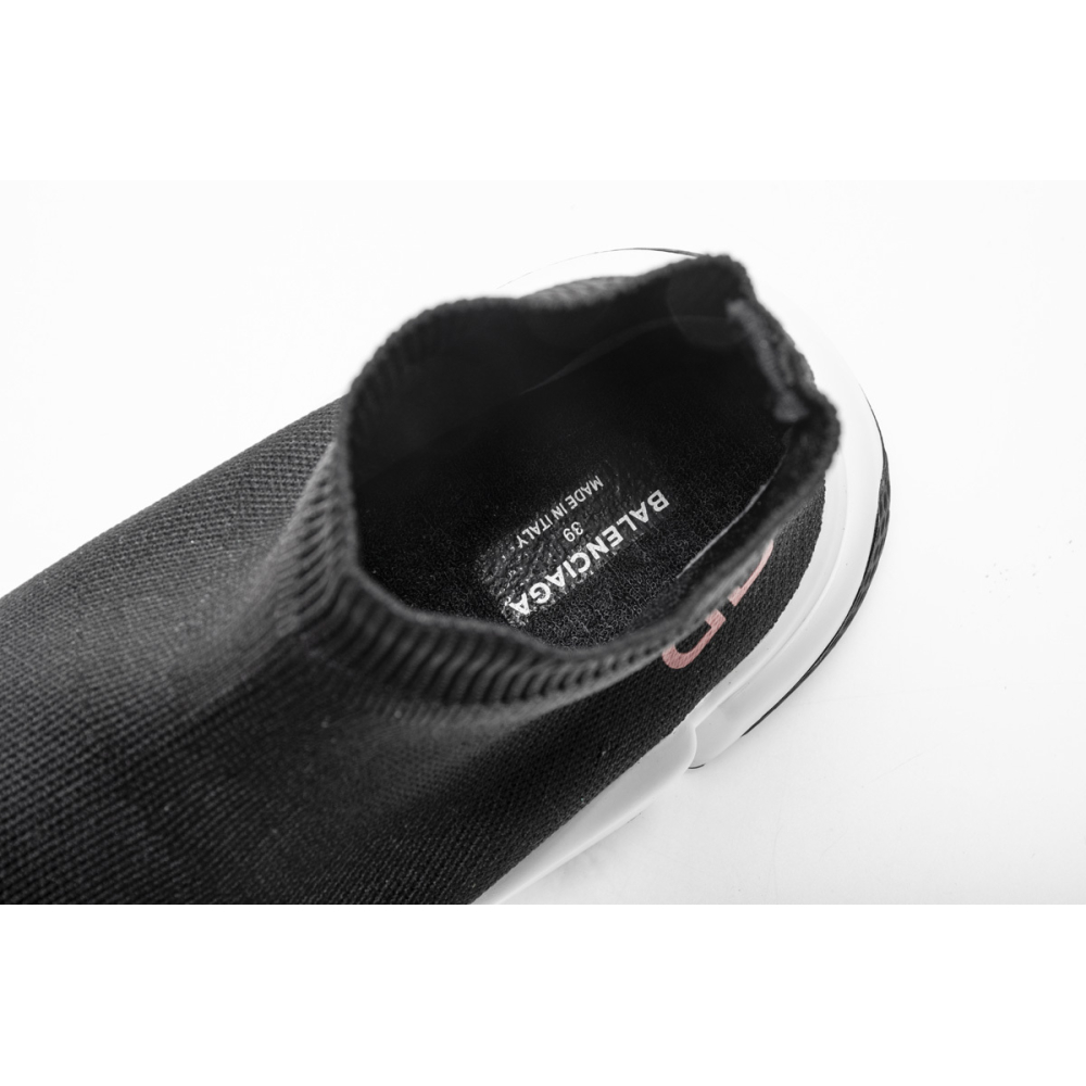 Balenciaga Speed Sock Slip-On Black (Red Logo) 530353 W05GB 1000