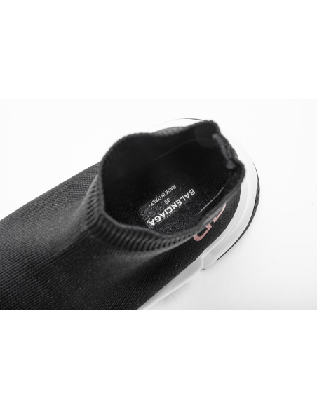 Balenciaga Speed Sock Slip-On Black (Red Logo) 530353 W05GB 1000