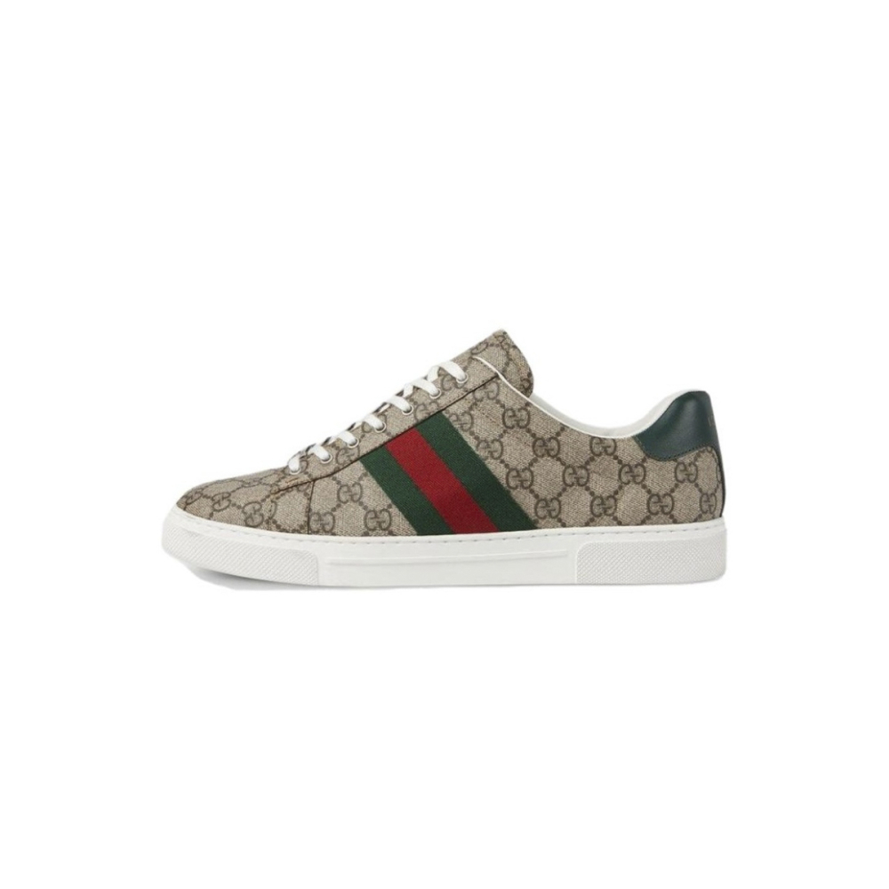 Gucci Ace Web Beige Ebony 760775 FACMZ 9746