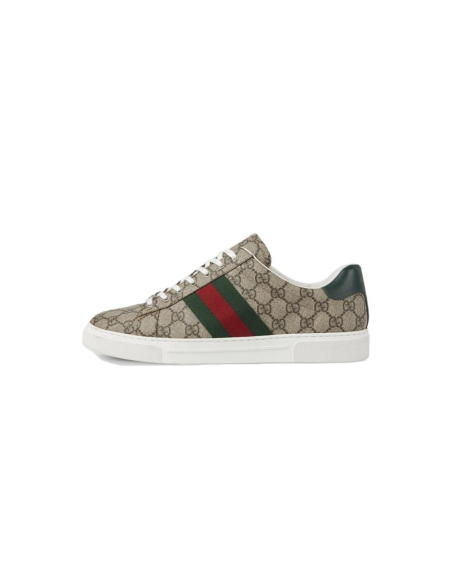 Gucci Ace Web Beige Ebony 760775 FACMZ 9746