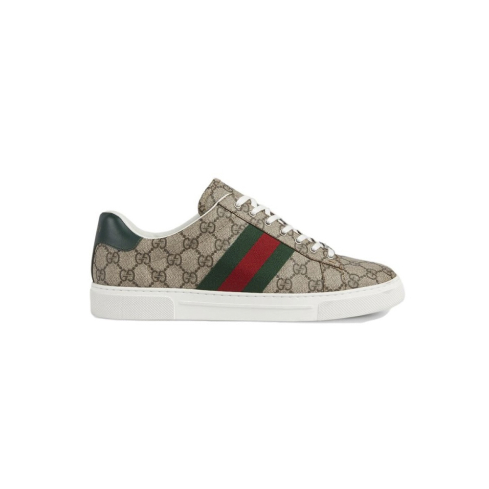 Gucci Ace Web Beige Ebony 760775 FACMZ 9746