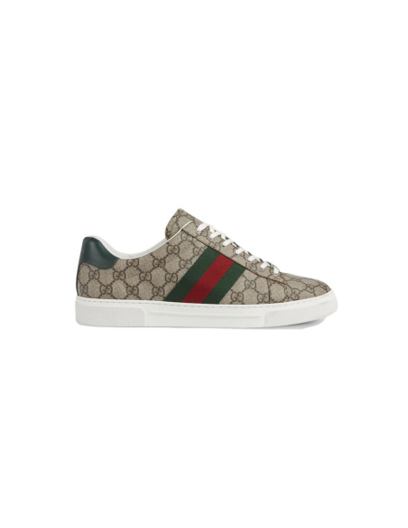 Gucci Ace Web Beige Ebony 760775 FACMZ 9746