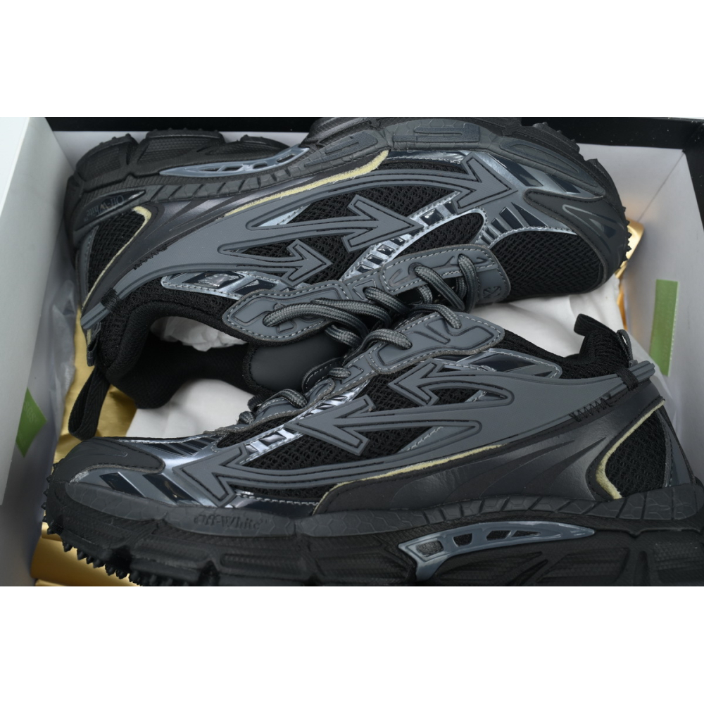 Off-White Be Right Back Mesh Trainers Full Black OMIA295C99FAB0011010