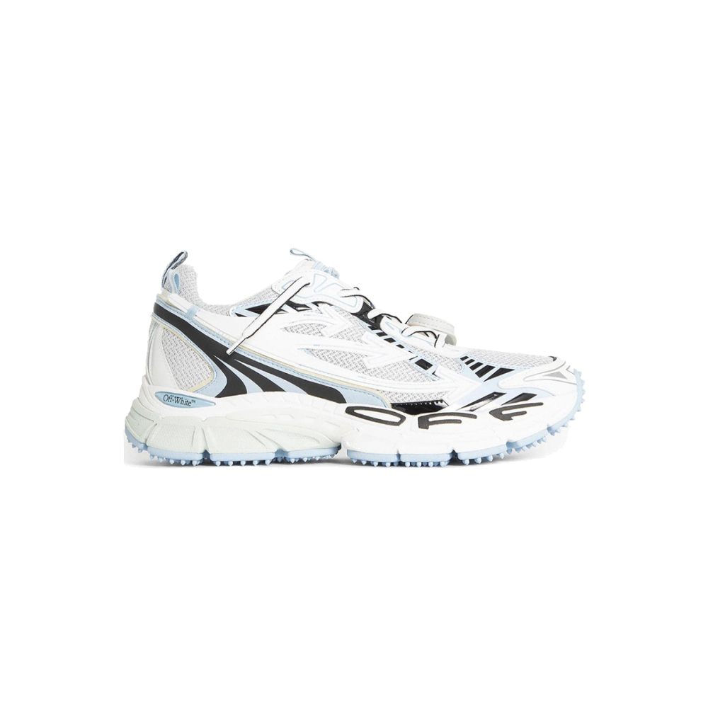 Off-White Be Right Back Mesh Trainers White Blue OMA295C99FAB0010140