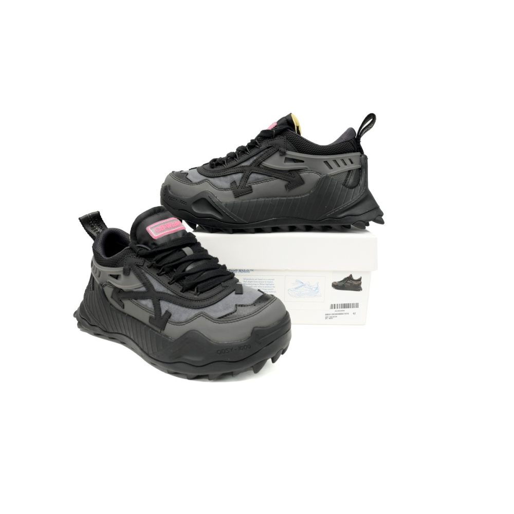 Off-White Odsy-1000 Black Fucshia Grey OMIA139C99FAB0021010