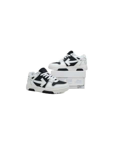 Off-White Out Of Office OOO Low Tops Black White OMIA189S24LEA0041001