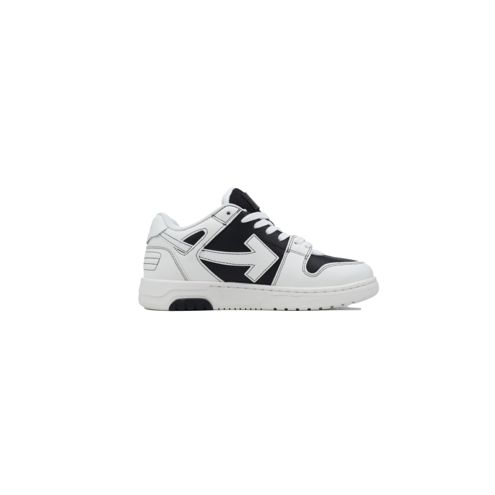 Off-White Out Of Office OOO Low Tops Black White OMIA189S24LEA0041001