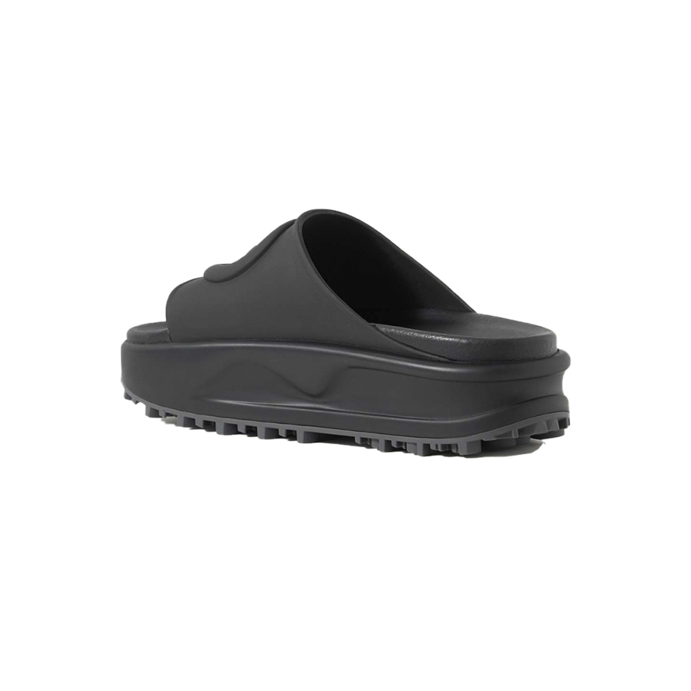GUCCI Miami Rubber Platform Slides Black