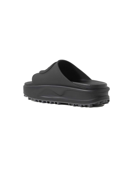 GUCCI Miami Rubber Platform Slides Black