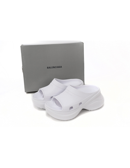 Balenciaga x Crocs Pool Slide Sandals White 677389W1S8E9000