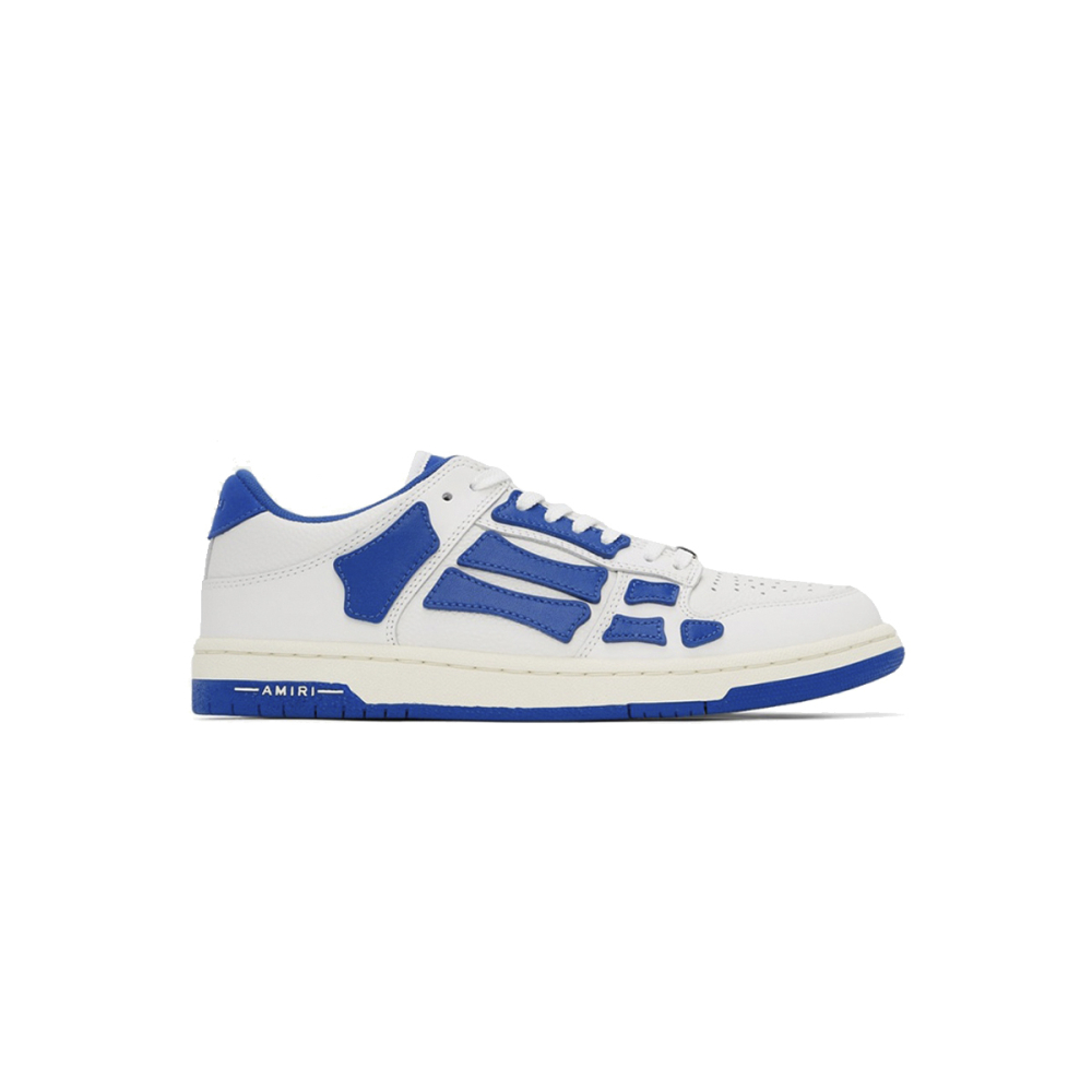 Amiri Skel Top Low White Blue PS22MFS003-123