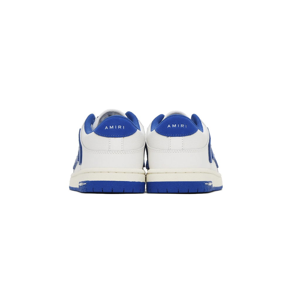 Amiri Skel Top Low White Blue PS22MFS003-123