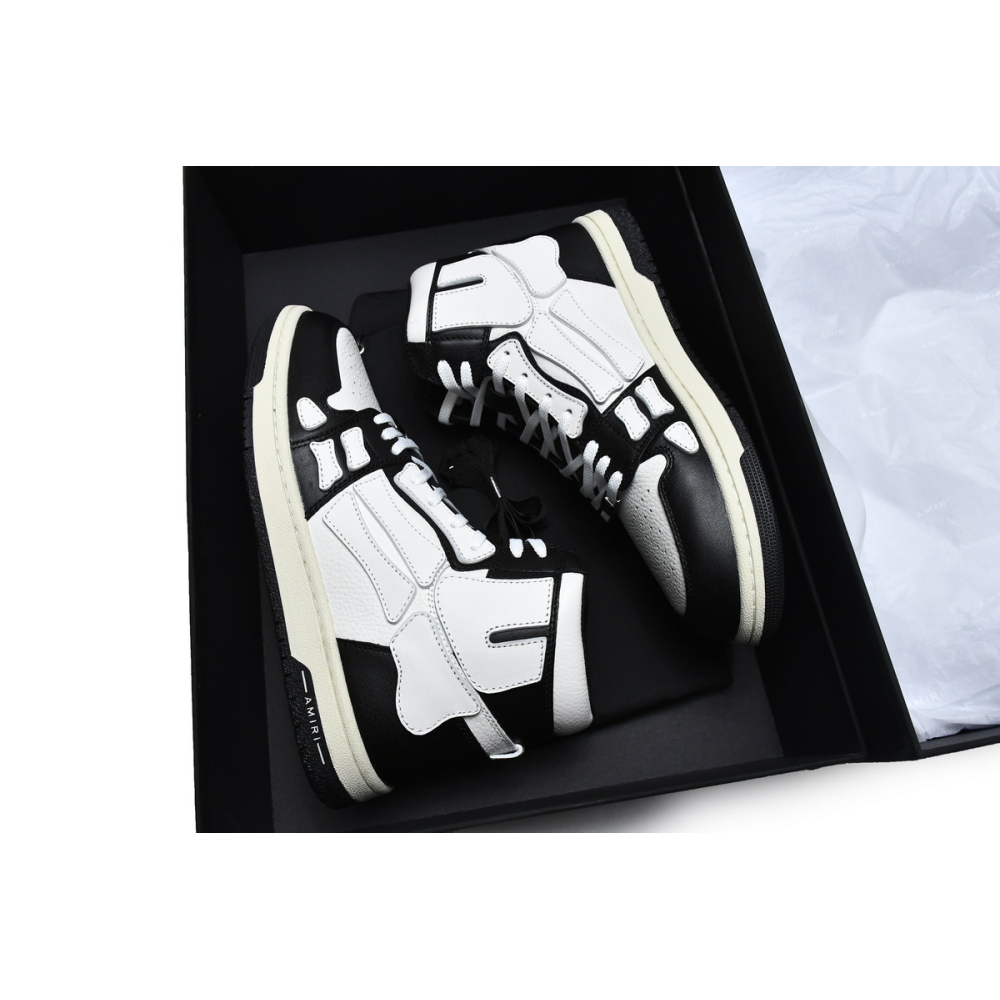 Amiri Skel Top Hi White Black W0F22499NL