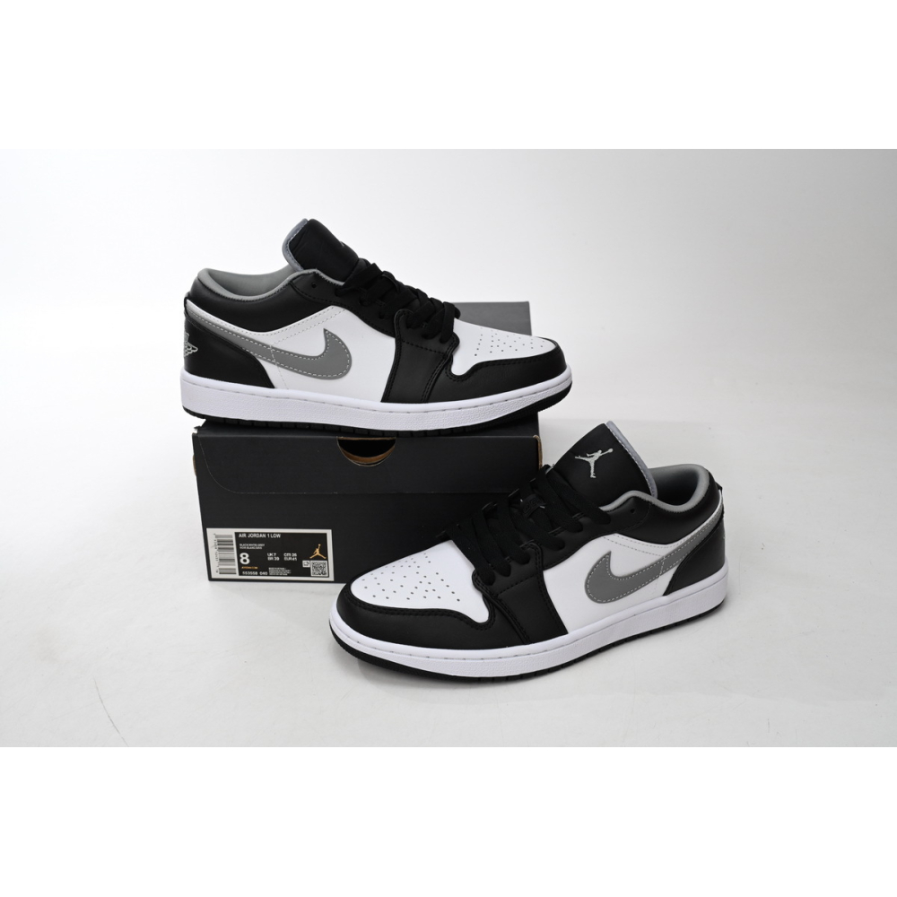 Air Jordan 1 Low Black White Grey 553558-040