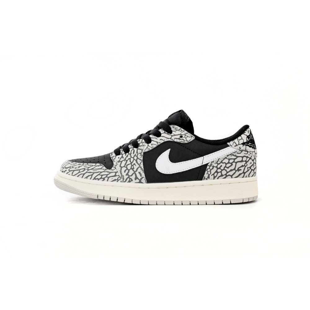Air Jordan 1 Low Black Gray Burst CZ0858-001