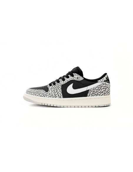 Air Jordan 1 Low Black Gray Burst CZ0858-001