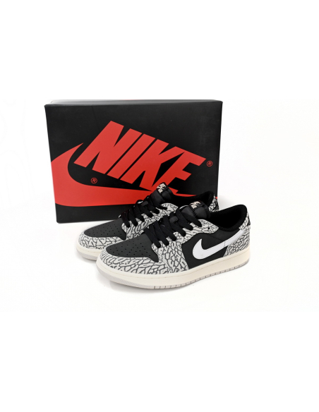 Air Jordan 1 Low Black Gray Burst CZ0858-001