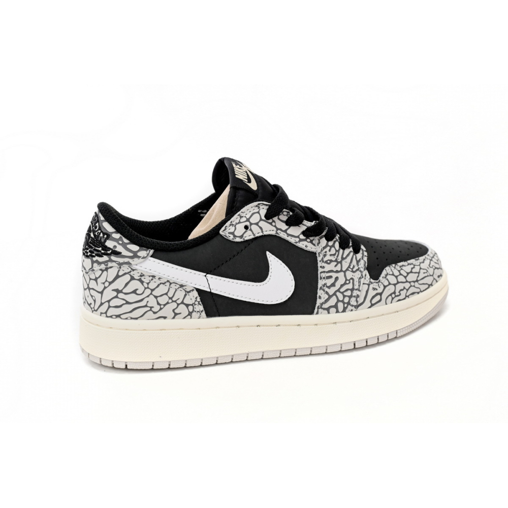 Air Jordan 1 Low Black Gray Burst CZ0858-001