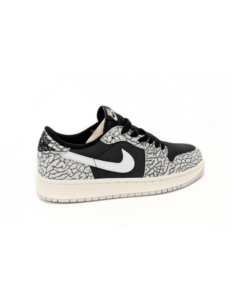 Air Jordan 1 Low Black Gray Burst CZ0858-001