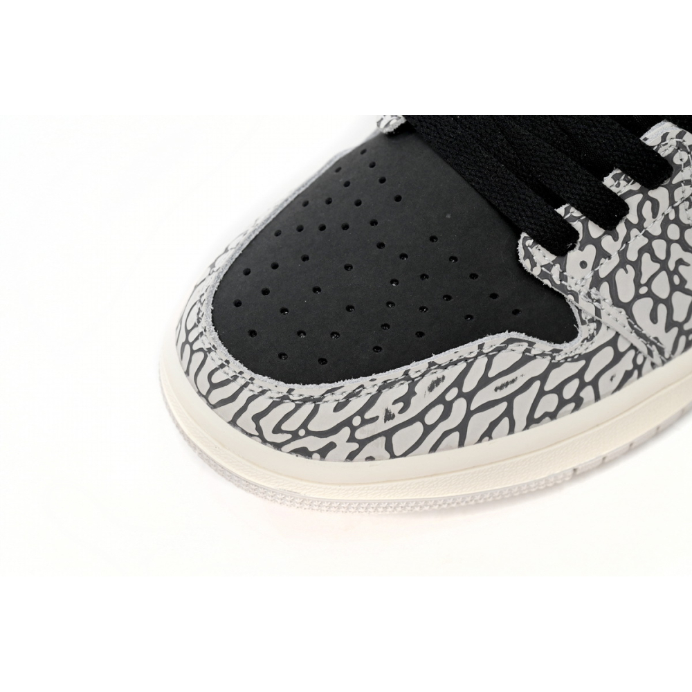 Air Jordan 1 Low Black Gray Burst CZ0858-001