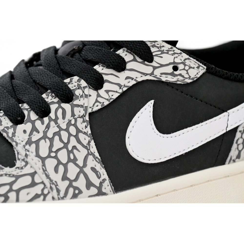Air Jordan 1 Low Black Gray Burst CZ0858-001