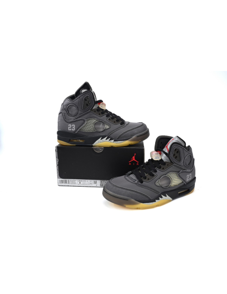 Air Jordan 5 Retro Off-White Black CT8480-001