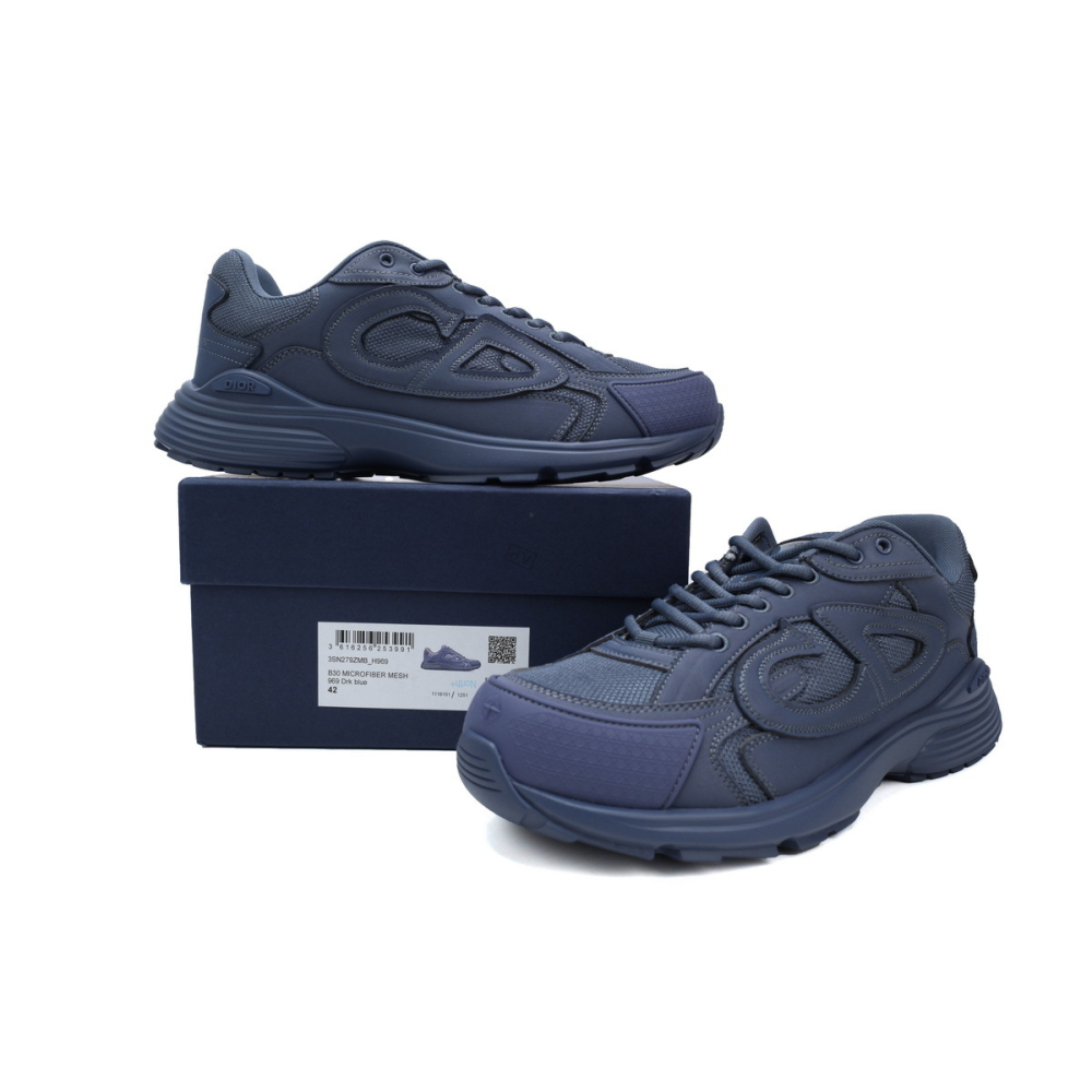 Dior B30 x Stone Island Sneaker Dark Blue 3SN279ZAN_H557