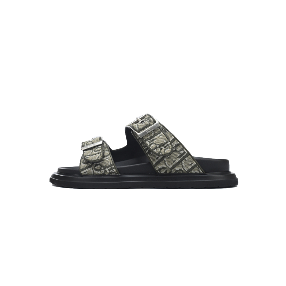 Dior Aqua Sandal Beige Dior Oblique Jacquard