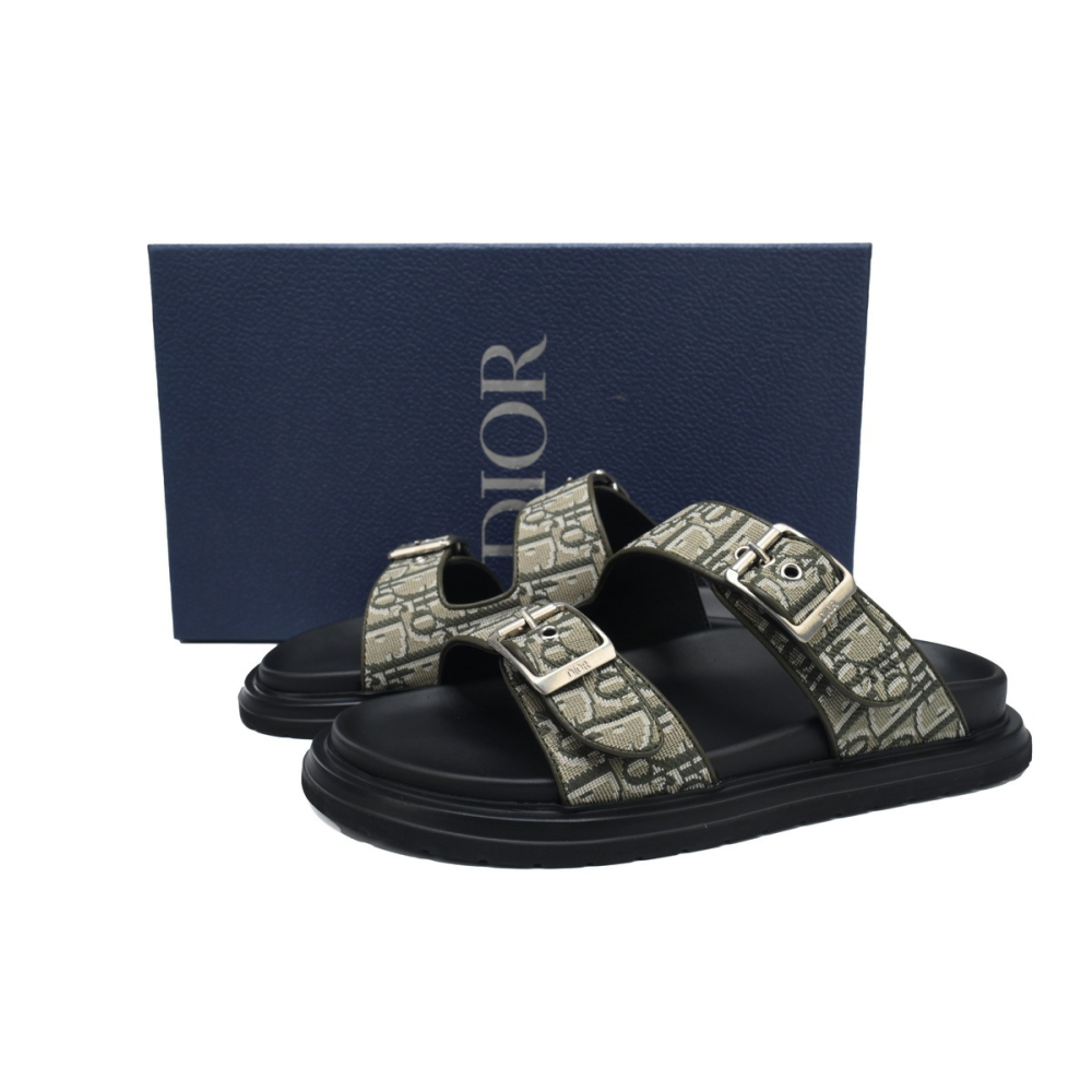 Dior Aqua Sandal Beige Dior Oblique Jacquard