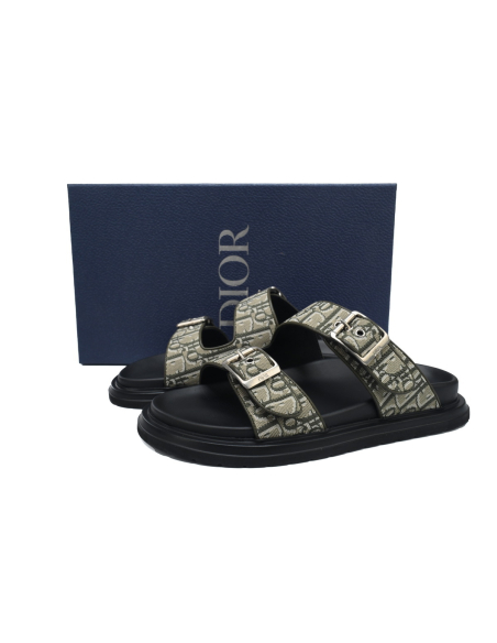 Dior Aqua Sandal Beige Dior Oblique Jacquard