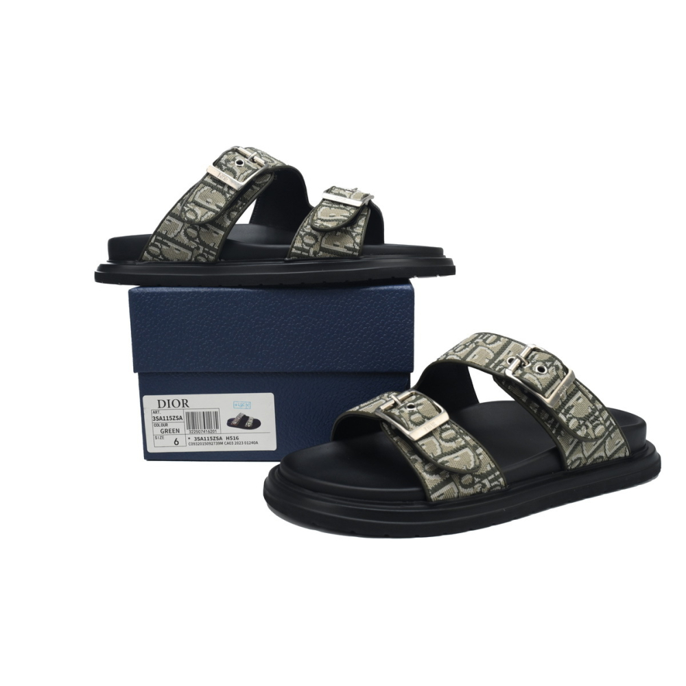 Dior Aqua Sandal Beige Dior Oblique Jacquard