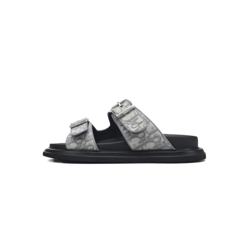 Dior Aqua Sandal Light Grey Dior Oblique Jacquard