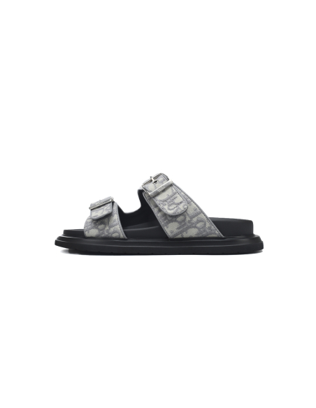 Dior Aqua Sandal Light Grey Dior Oblique Jacquard