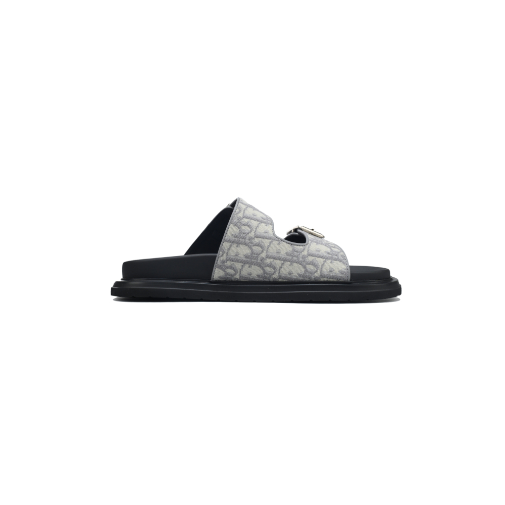 Dior Aqua Sandal Light Grey Dior Oblique Jacquard