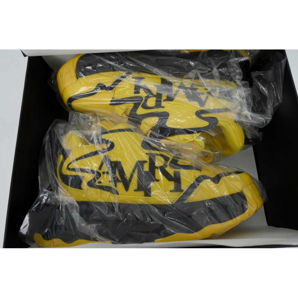 Amiri Platform Elevated Lace-Up Sneakers Yellow
