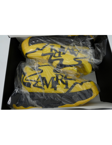 Amiri Platform Elevated Lace-Up Sneakers Yellow