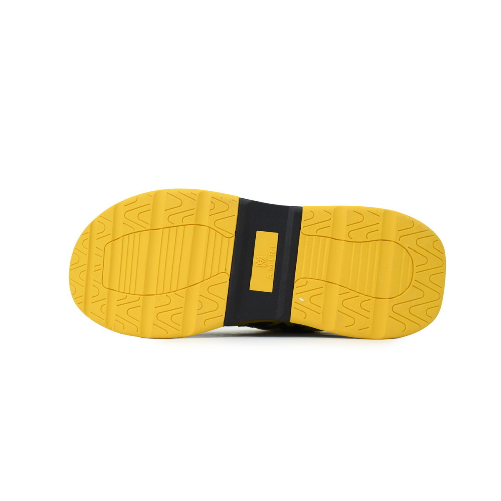 Amiri Platform Elevated Lace-Up Sneakers Yellow