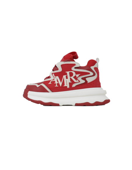 Amiri Platform Elevated Lace-Up Sneakers Red