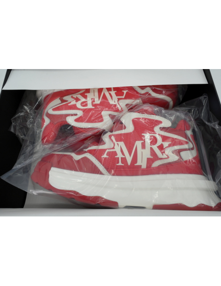 Amiri Platform Elevated Lace-Up Sneakers Red