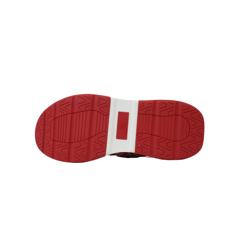 Amiri Platform Elevated Lace-Up Sneakers Red