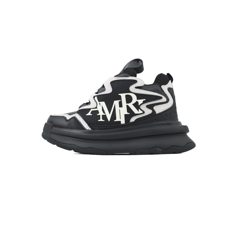 Amiri Platform Elevated Lace-Up Sneakers Black
