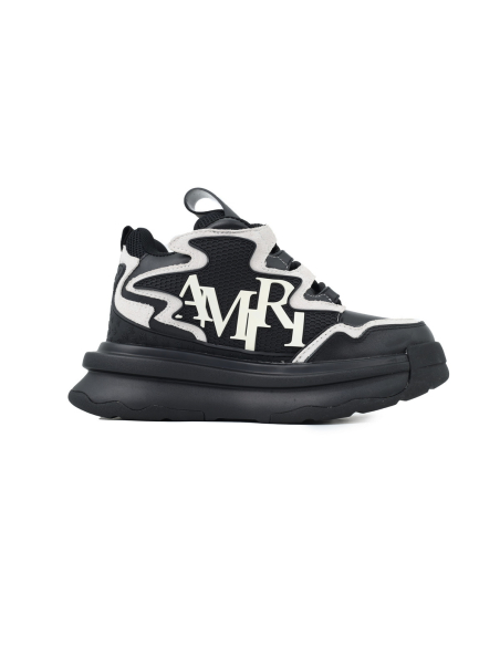 Amiri Platform Elevated Lace-Up Sneakers Black
